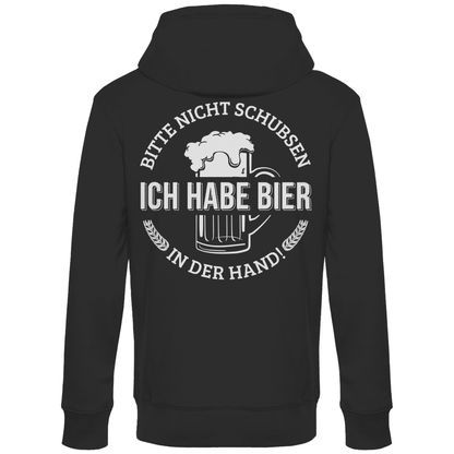 Bitte nicht schubsen - Unisex Hoodie Black
