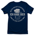 Bitte nicht schubsen ich habe Bier in der Hand - Damenshirt Navy