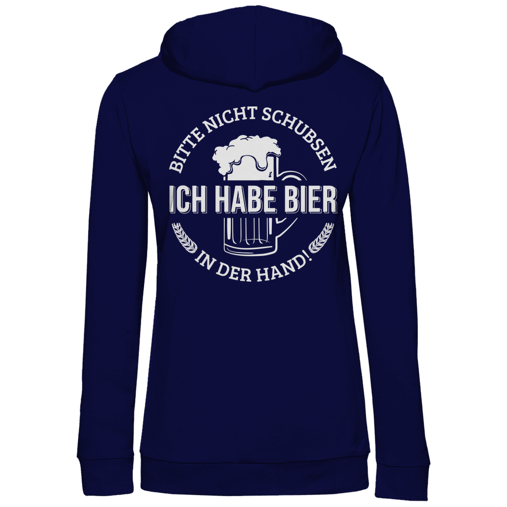Bitte nicht schubsen - Damen Hoodie Navy Blue
