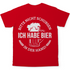 Bitte nicht schubsen ich habe Bier in der Hand - Herren Shirt Red
