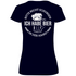 Bitte nicht schubsen - V-Neck Damenshirt Deep Navy