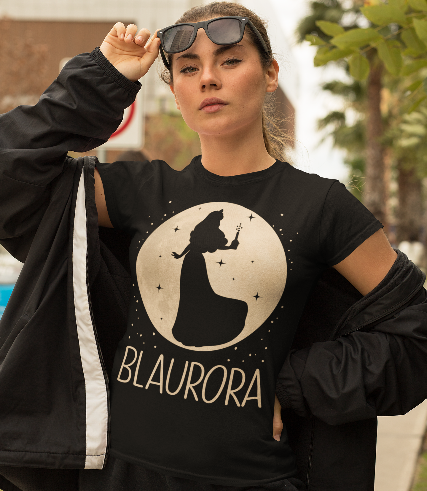 Mond Prinzessin - Blaurora - Damenshirt