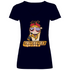 Blossom Powersuff Powerpuff Girls - V-Neck Damenshirt Deep Navy
