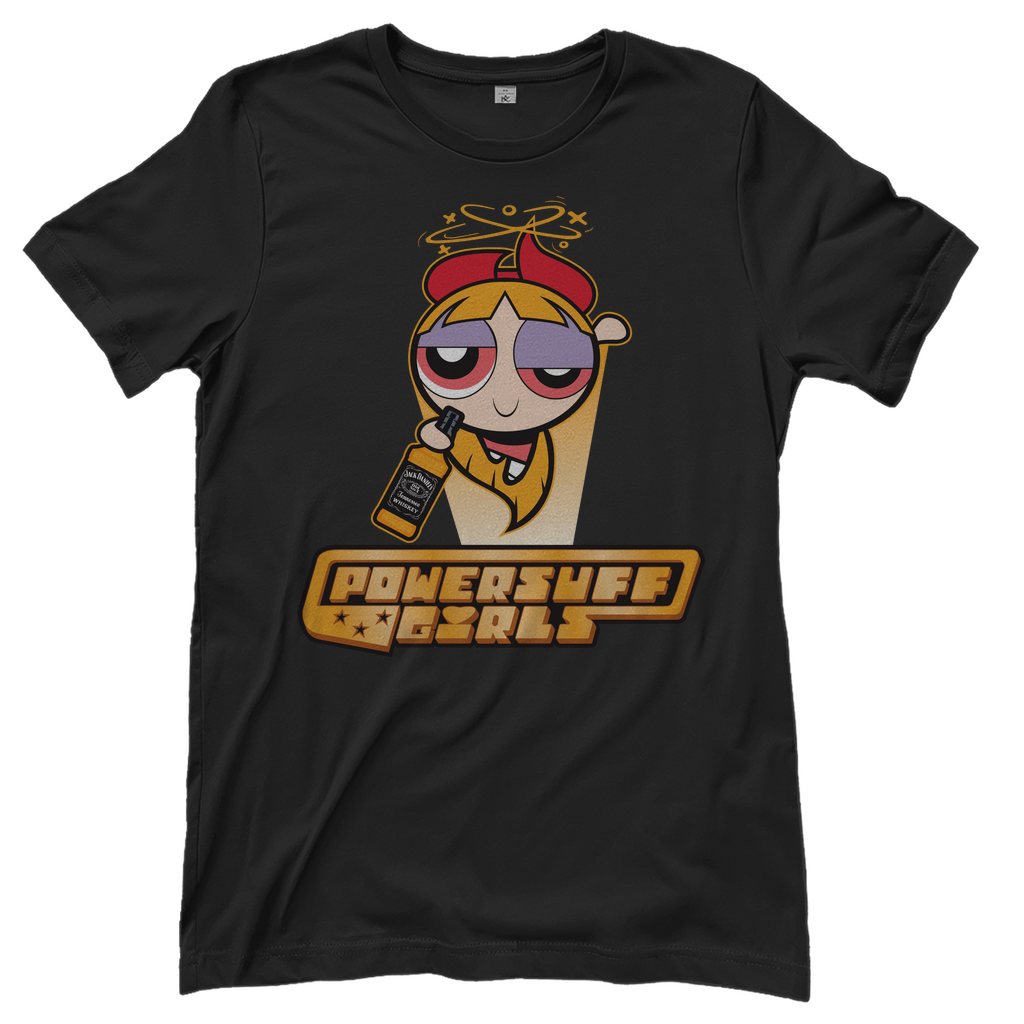 Blossom Powersuff Powerpuff Girls - Damenshirt Black