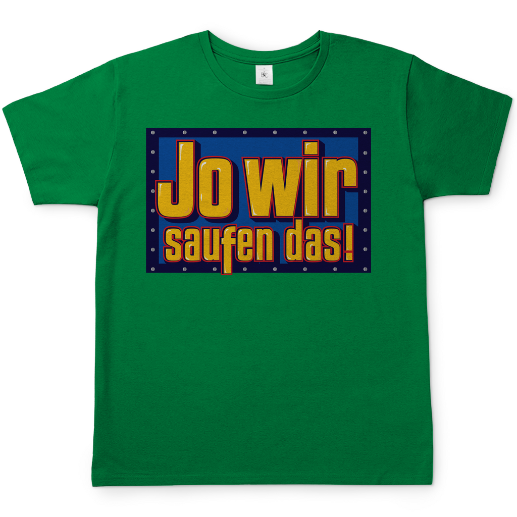 Jo wir saufen das - Bob der Baumeister - Herren Shirt Kelly Green