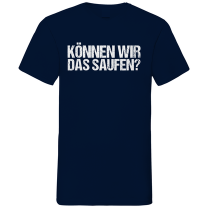 Können wir das saufen? - Herren V-Neck Shirt Navy