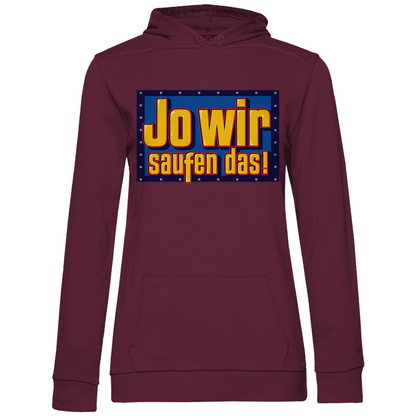 Jo wir saufen das - Bob der Baumeister - Damen Hoodie Wine