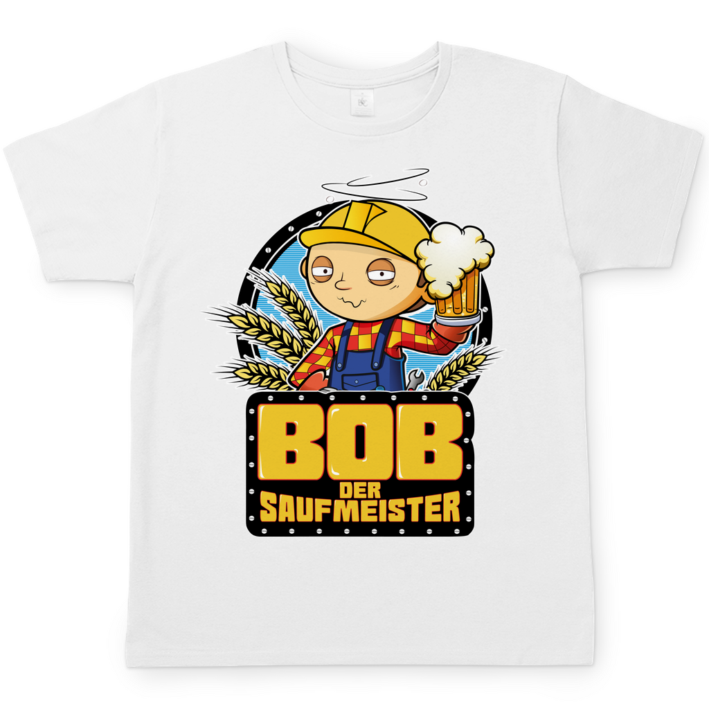 Bob der Baumeister Saufmeister - Herren Shirt White