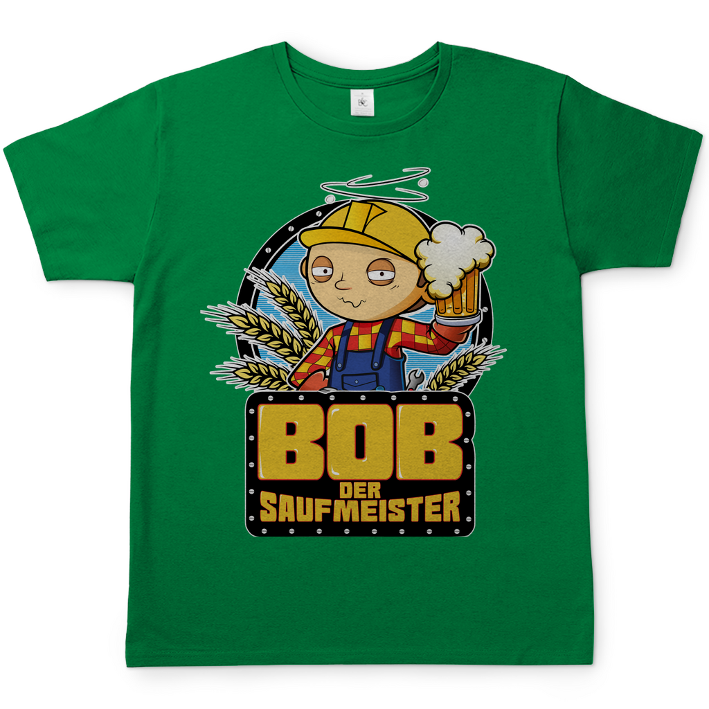 Bob der Baumeister Saufmeister - Herren Shirt Kelly Green