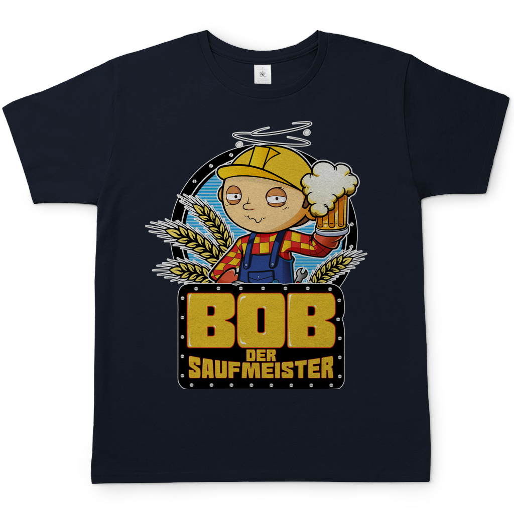 Bob der Baumeister Saufmeister - Herren Shirt Navy