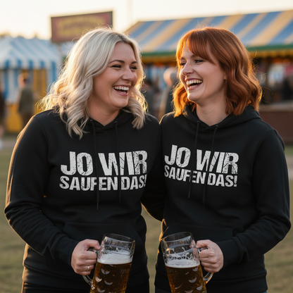 Jo wir saufen das! - Damen Hoodie