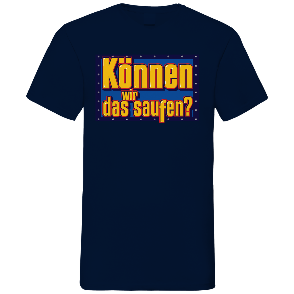 Können wir das saufen? Bob der Baumeister - Herren V-Neck Shirt Navy