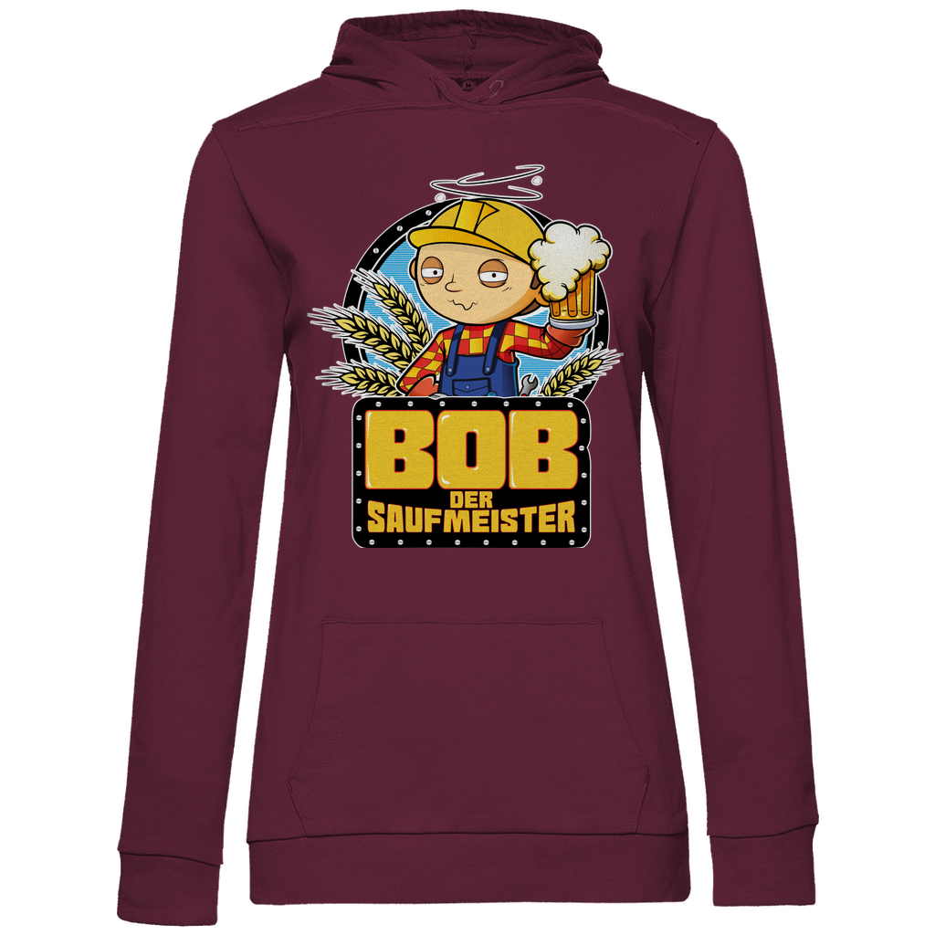 Bob der Baumeister Saufmeister - Damen Hoodie Wine