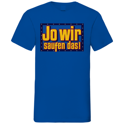 Jo wir saufen das - Bob der Baumeister - Herren V-Neck Shirt Royal Blue