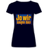 Jo wir saufen das? Bob der Baumeister - V-Neck Damenshirt Deep Navy