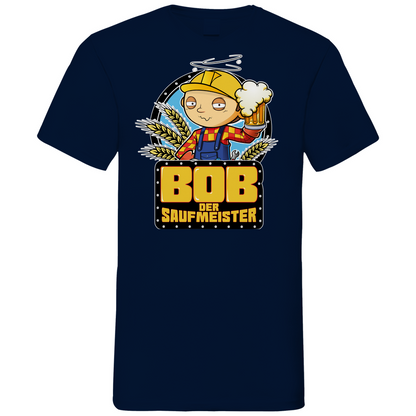 Bob der Baumeister Saufmeister - Herren V-Neck Shirt Navy