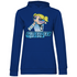Royal Blue Hoodie Frauen mit Bubbles Powerpuff Girls Retro Cartoon Motiv, Frontansicht