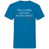 Was ist blau und stört bei der Arbeit - Herren V-Neck Shirt Azure Blue