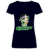 Buttercup Powersuff Powerpuff Girls - V-Neck Damenshirt Deep Navy