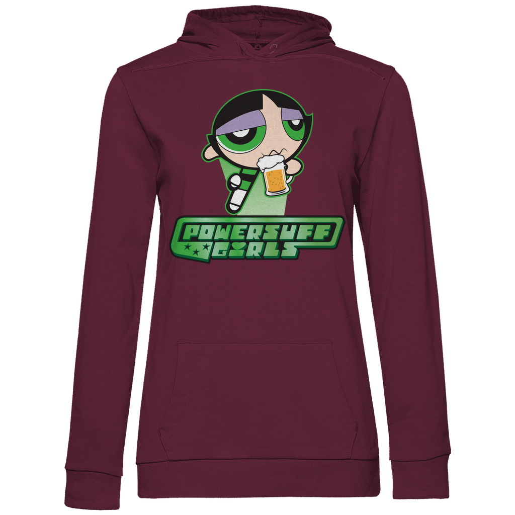 Buttercup Powersuff Powerpuff Girls - Damen Hoodie Wine