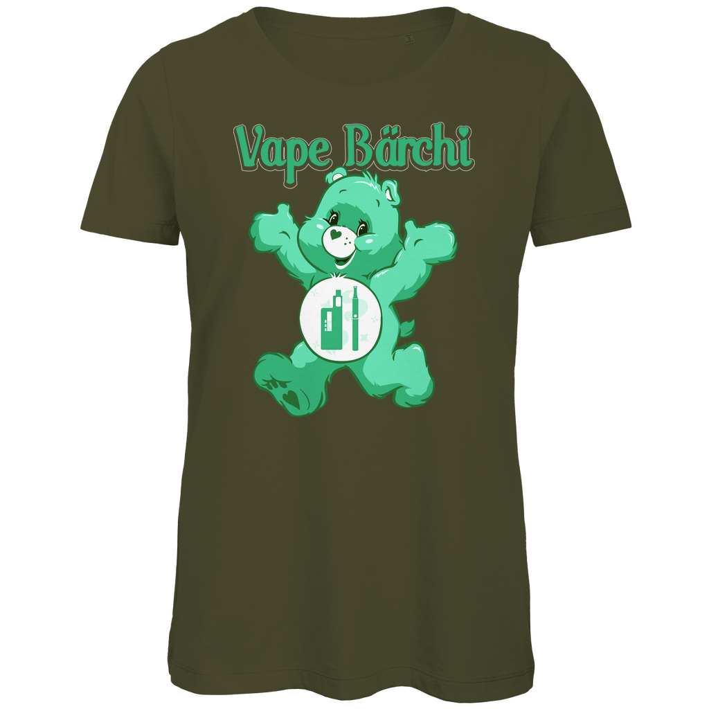 Vape Bärchi - Glücksbärchi - Damen Premium Bio T-Shirt Khaki