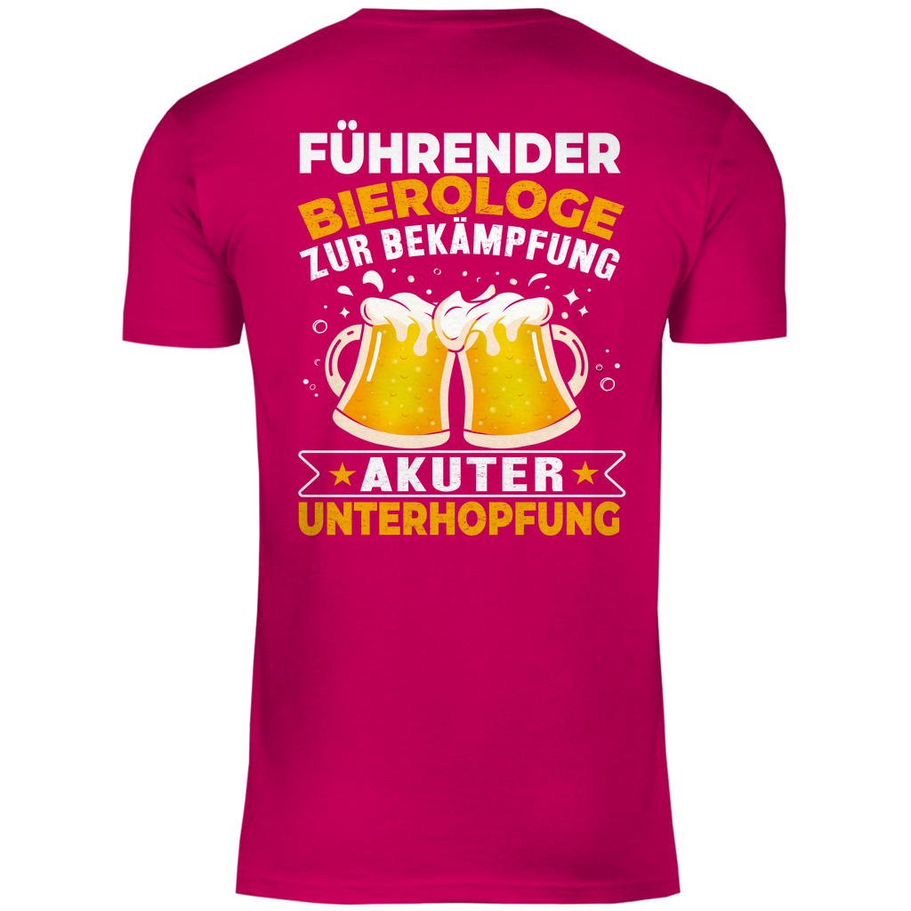 Führender Bierologe zur Bekämpfung akuter Unterhopfung - Herren Shirt