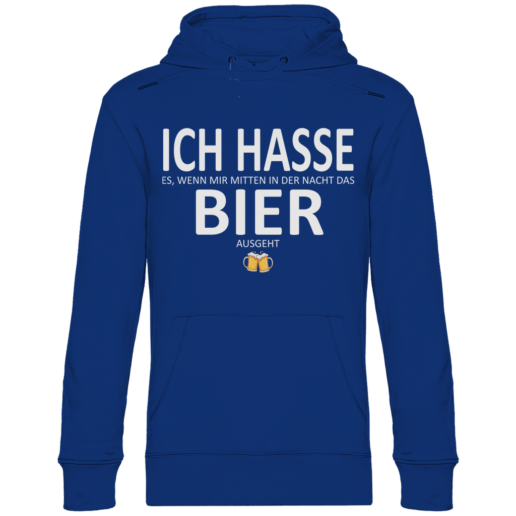 Hasse es wenn mir Bier ausgeht - Unisex Hoodie Royal