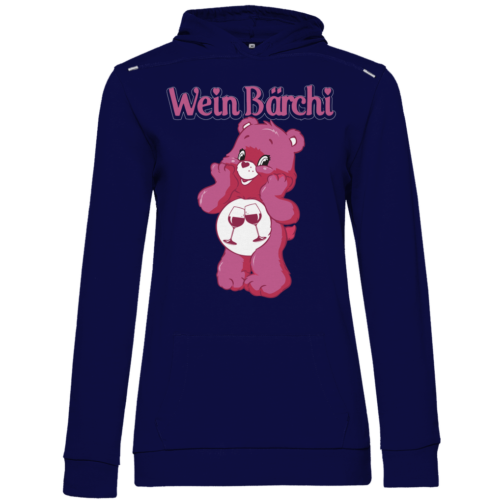Wein Bärchi - Glücksbärchi - Damen Hoodie Navy Blue