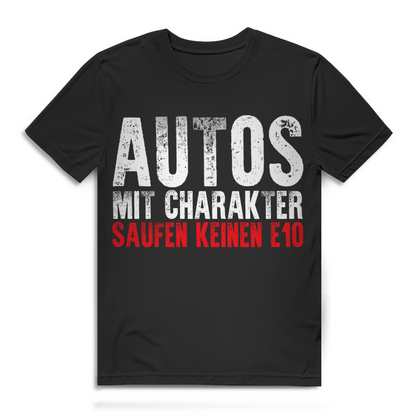 Oldtimer Shirt Männer – Autos mit Charakter saufen keinen E10 – Kult Karre Style