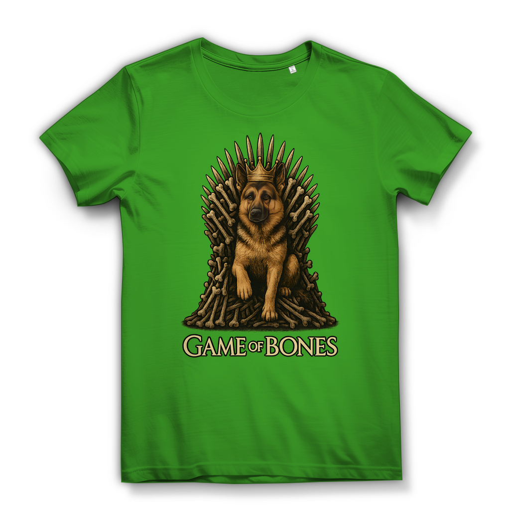 Game of Bones Schäferhund Hunde - Damen Premium Bio T-Shirt Real Green