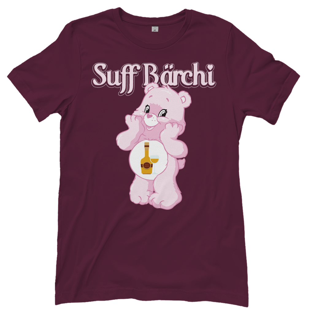 Suff Bärchi - Glücksbärchi - Damenshirt Burgundy