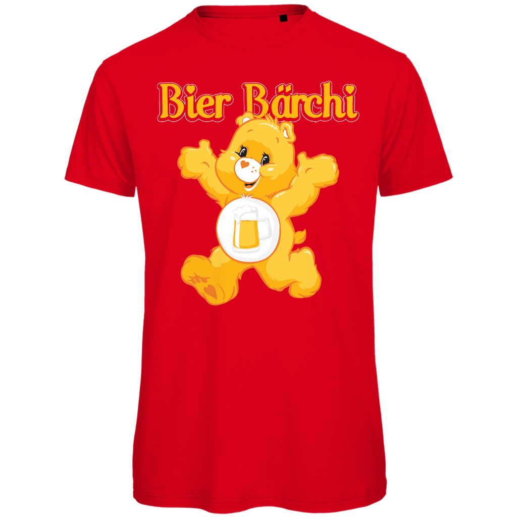 Bier Bärchi Glücksbärchi - Herren Premium Bio T-Shirt Red