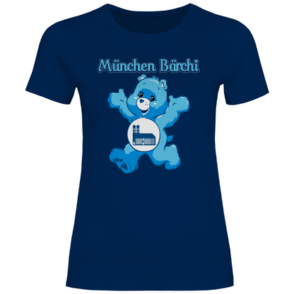 München Bärchi - Glücksbärchi - Damenshirt Navy