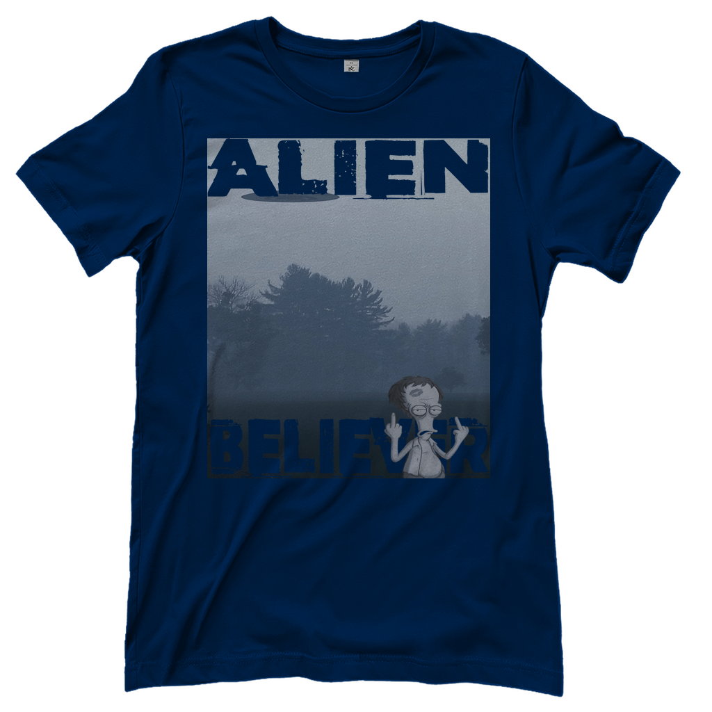 Alien Believer Roger - Damen T-Shirt Navy