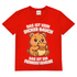 Herren V-Neck T-Shirt Das Ist Kein Dicker Bauch Das Ist Ein Feinkost Gewölbe Teddybär Red