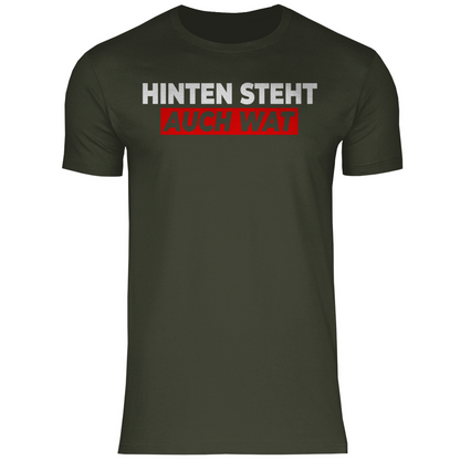 Hinten steht auch wat - Beidseitiger Druck - Herren Shirt