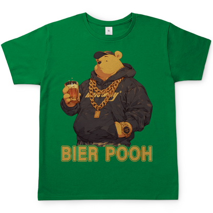 Winnie the Bier Pooh - Herren Shirt Kelly Green
