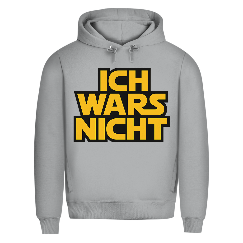 Star Wars Parodie Hoodie Herren Ich Wars Nicht Bio Heather Grey