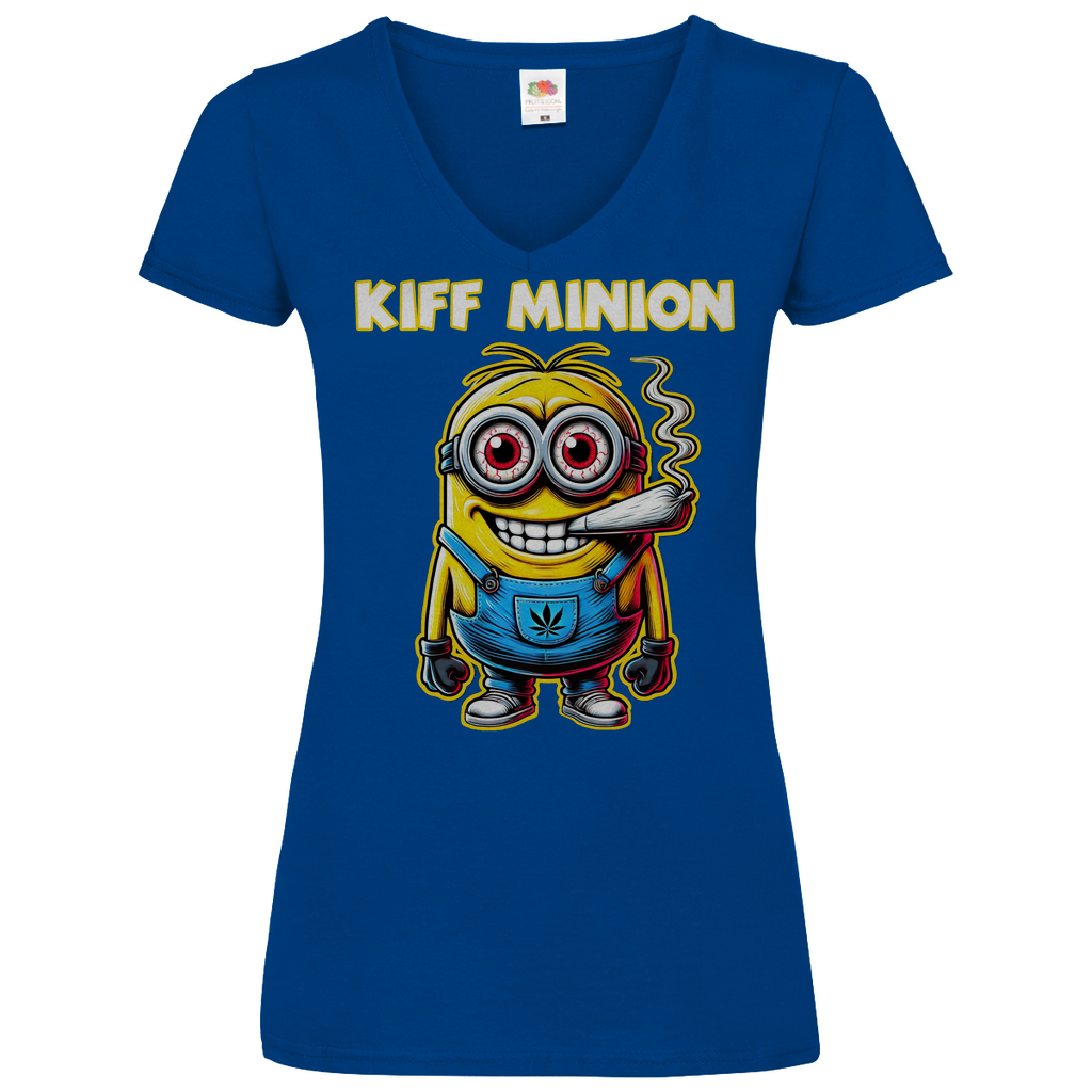 Kiff Minion - V-Neck Damenshirt