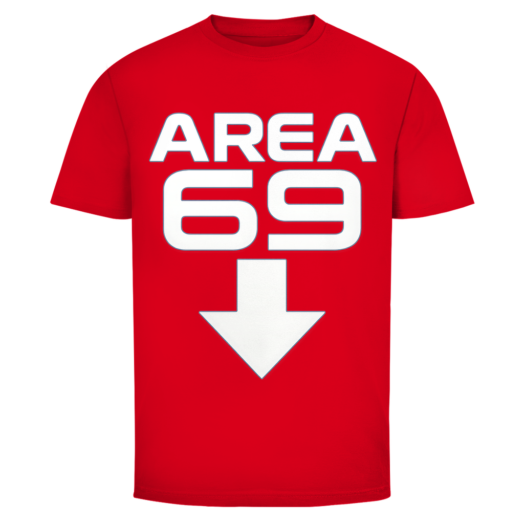 Herren T-Shirt Area 69 Red