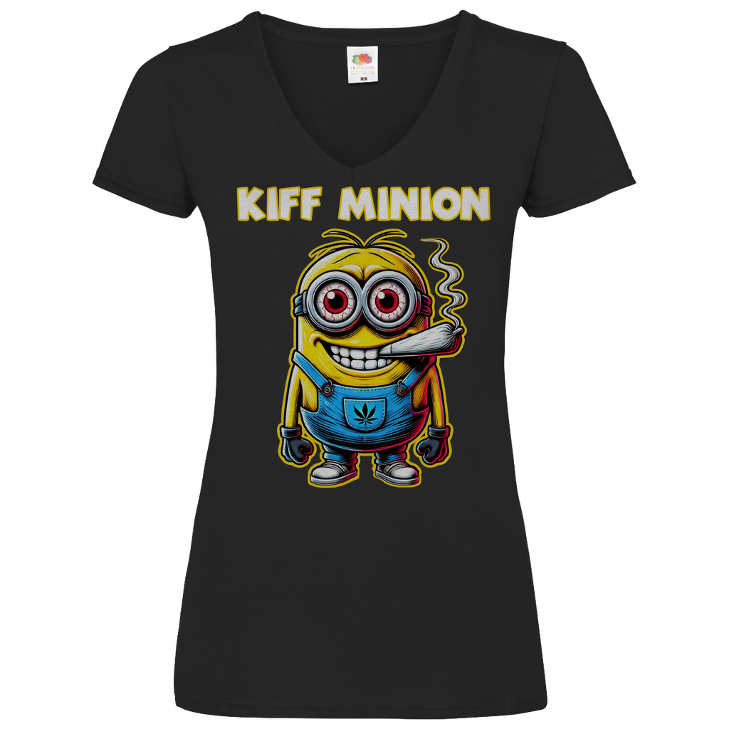 Kiff Minion - V-Neck Damenshirt