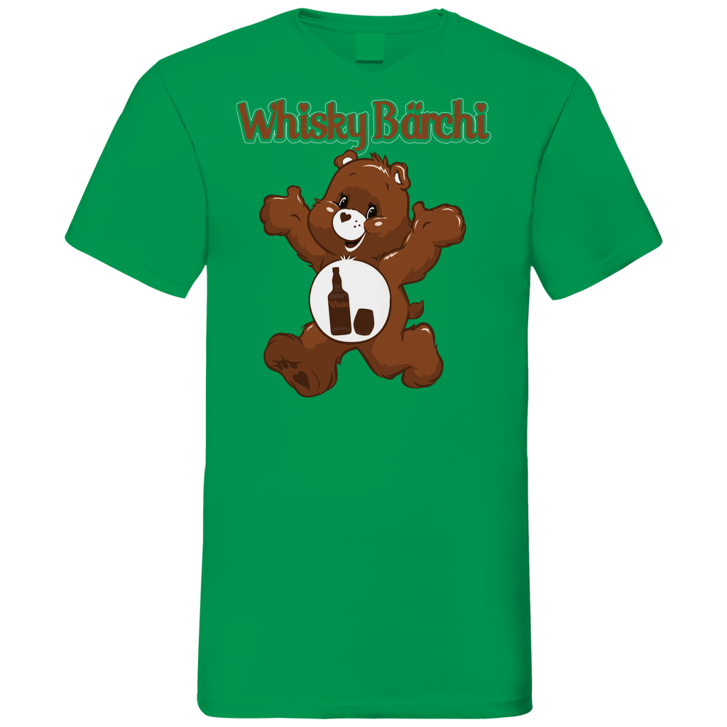 Whisky Bärchi - Glücksbärchi - Herren V-Neck Shirt