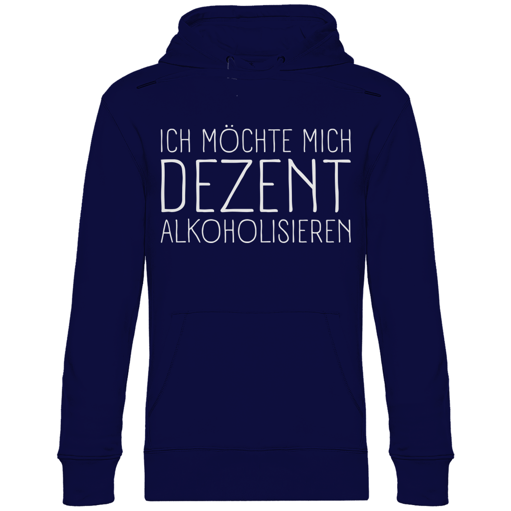 Ich möchte mich dezent alkoholisieren - Unisex Hoodie Navy Blue
