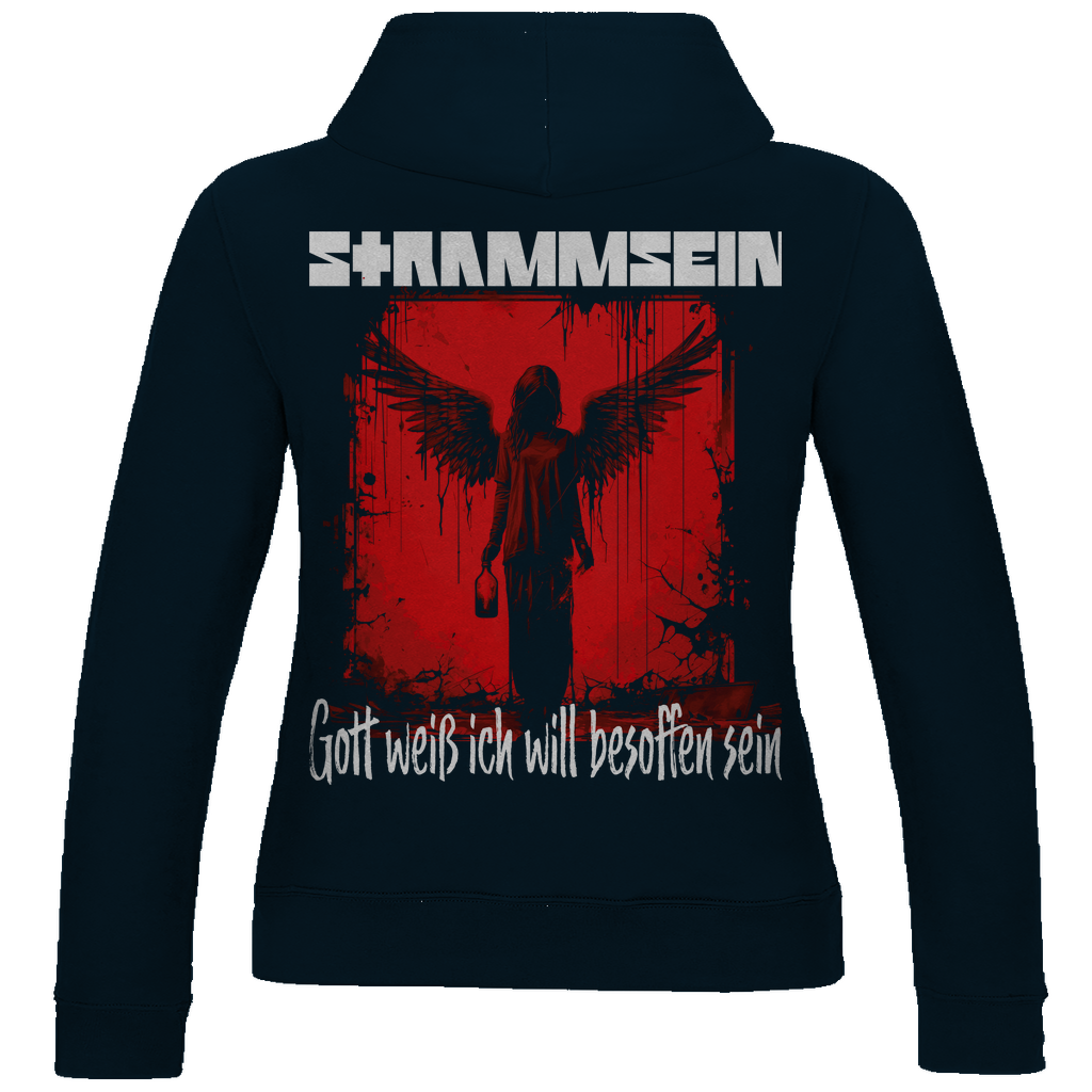 Strammsein Gott weiß ich will besoffen sein - Damen Hoodie