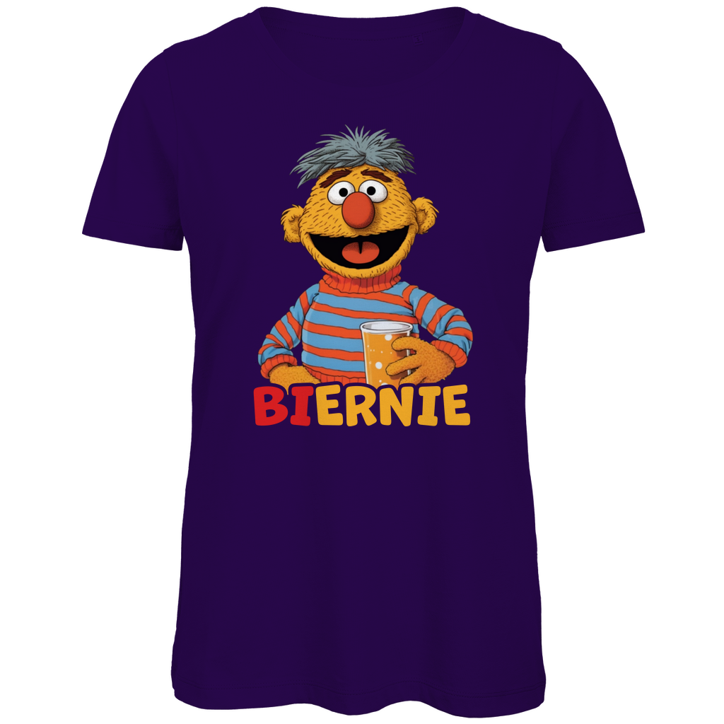 Sesamstraße - Ernie Biernie - Damen Premium Bio T-Shirt Urban Purple