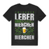 Männer T-Shirt Bierchen – Witziger Leber-Nierchen Spruch – Geschenk für Bierfans Black