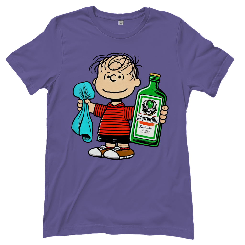 Linus van Pelt mit Jäger -  Die Peanuts - Damenshirt