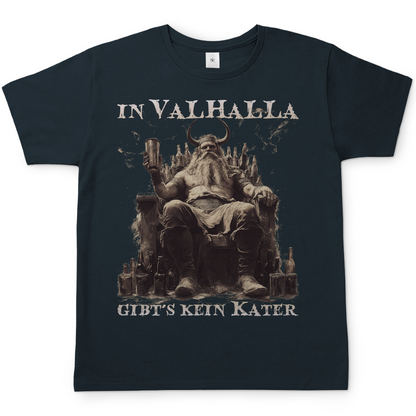 In Valhalla gibt´s kein Kater - Herren Shirt Dark Grey Solid