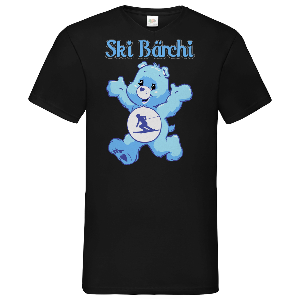 Ski Bärchi - Glücksbärchi - Herren V-Neck Shirt