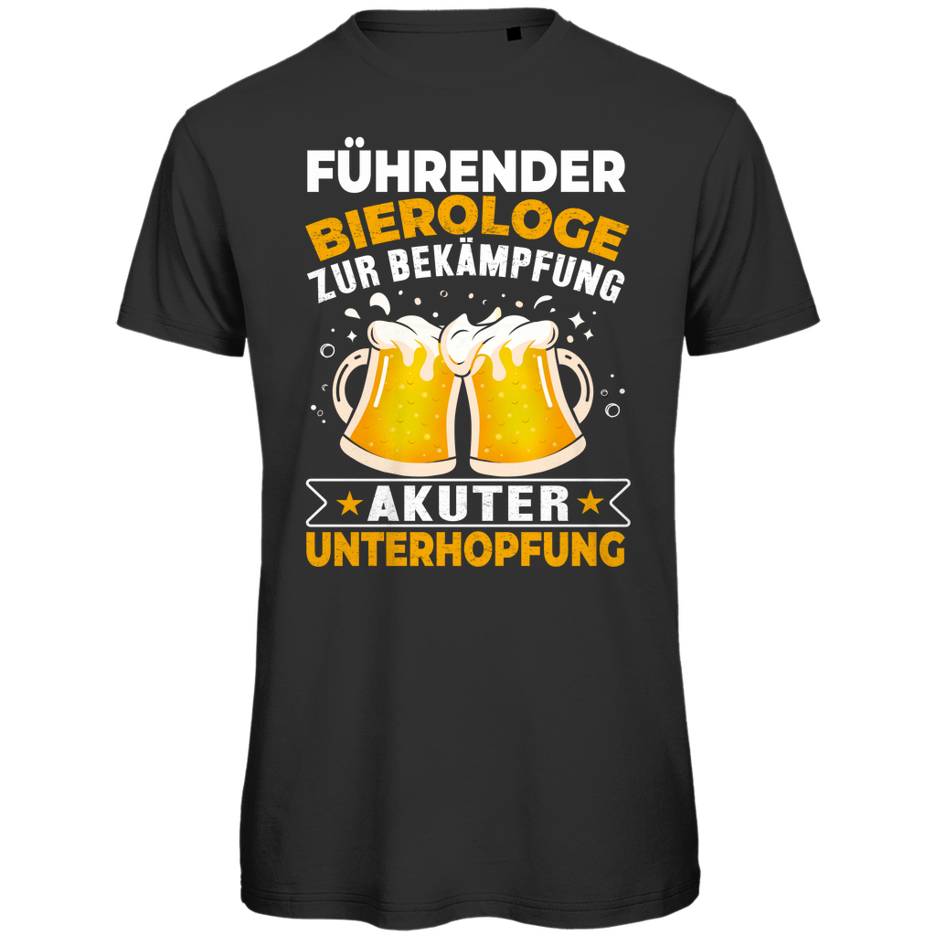 Führender Bierologe zur Bekämpfung akuter Unterhopfung - Herren Premium Bio T-Shirt Black